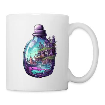 Sunken City Bottle Drawing - Mug - white - Right