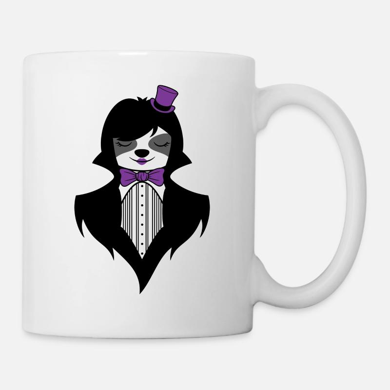 GOTHIC FAULTIER GRUFTI GOTH SLOTH GOTHIC ÄSTHETIK - Tasse - Weiß