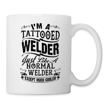 Tattooed Welder - Mug - white - Right