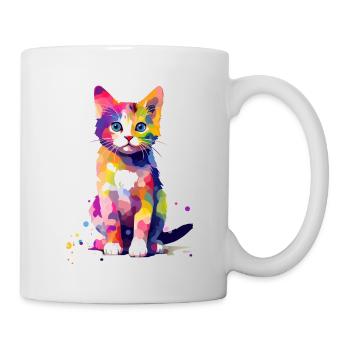 Splash of paint cat - Mug - white - Right