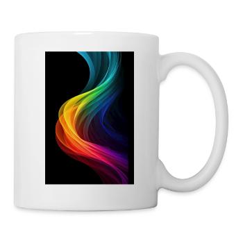 Prismatic Haze: Coloré LGTBQ + Smoke-Like - Mug blanc - blanc - Droite
