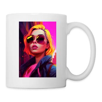 Blond Girl - Tasse - Weiß - Rechts