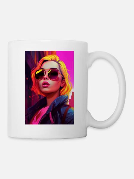 Blond Girl - Tasse - Weiß