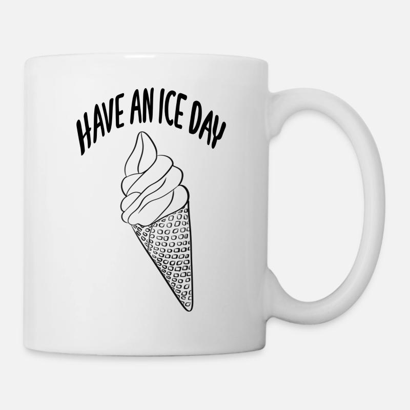 Passez une journée de glace - Mug blanc - blanc