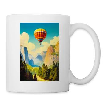 Yosemite Affiche de voyage - Mug blanc - blanc - Droite