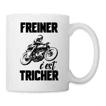 freiner c'est tricher - Mug blanc - blanc - Droite