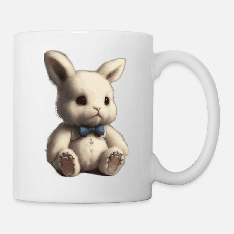 Plush bunny - Mug - white