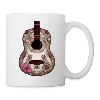 Guitar Musical Instrument Plucked Instrument Guitarist - Mug - white - Right