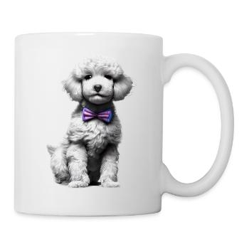 Hundewelpe Pudel Hundehalter Pudelwelpe Hundeliebe - Tasse - Weiß - Rechts