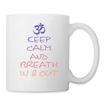 Yoga Yogaspruch Namaste Om - Tasse - Weiß - Rechts