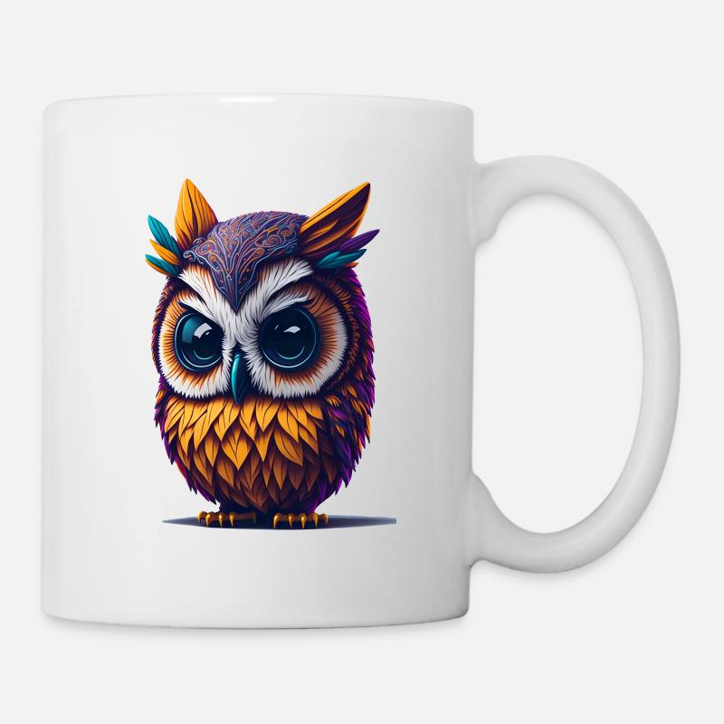 Owl 3 - Mug - white