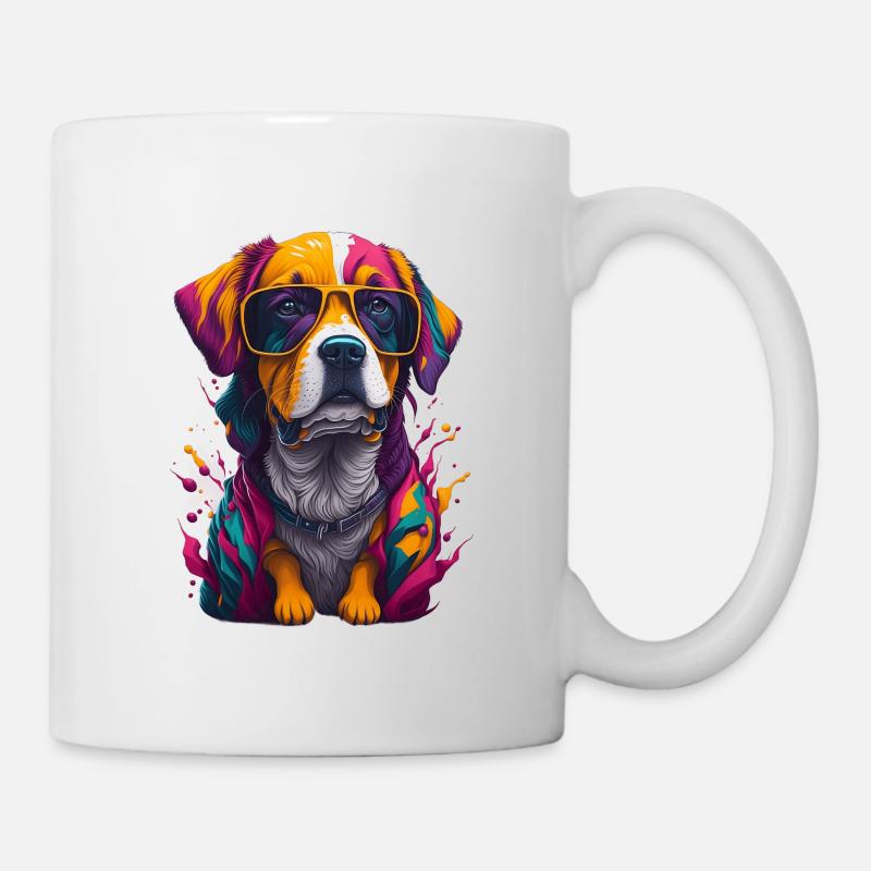 Chien 1 - Mug blanc - blanc