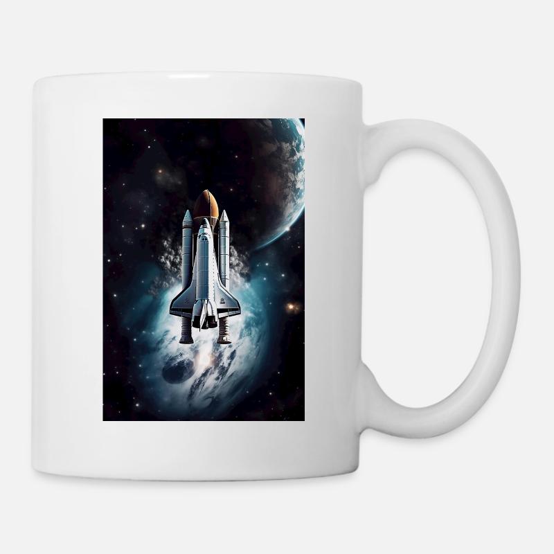 Kosmische Odyssee: Erforschung der Tiefen des Welt - Tasse - Weiß