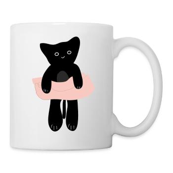 Babykatze in der menschlichen Handfläche5 - Tasse - Weiß - Rechts