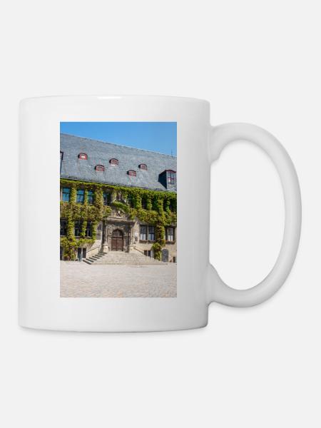 Rathaus Quedlinburg Sachsen-Anhalt Germ - Tasse - Weiß