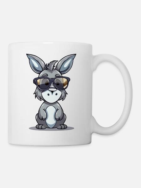 Tom der Esel - Tasse - Weiß