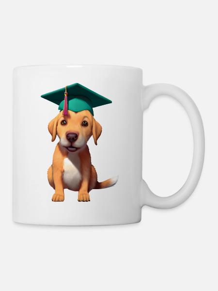 Bachelor Studium Labrador Hunde Schulabschluss - Tasse - Weiß