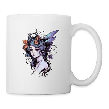 Dessin à l’aquarelle féerique - Mug blanc - blanc - Droite