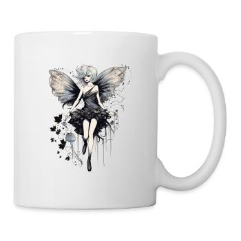 Dessin à l’aquarelle féerique - Mug blanc - blanc - Droite