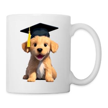 Bachelor Golden Retriever Studies School Leaving Certificate - Mug - white - Right