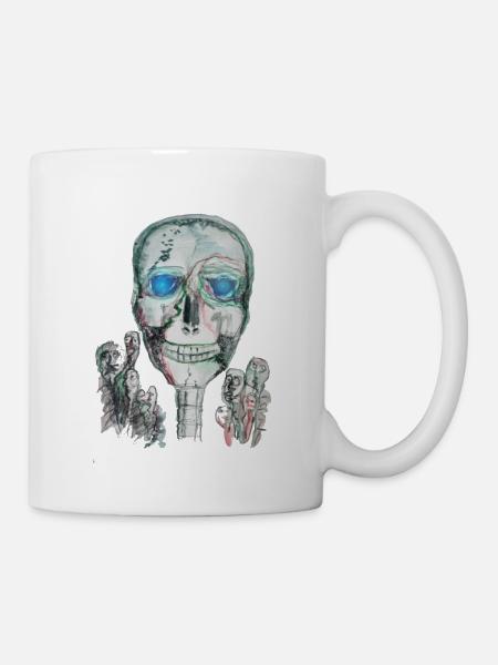 halloween grusel - Tasse - Weiß
