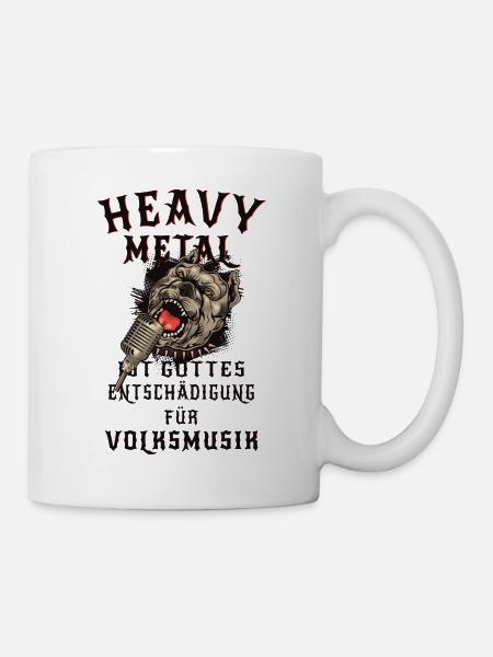 Heavy Metal Music - Tasse - Weiß