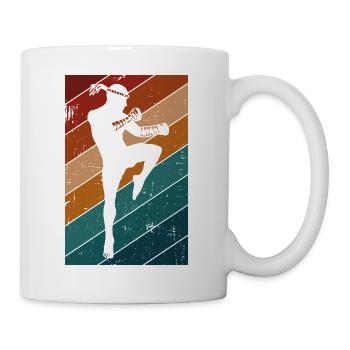Thaiboxen Muay Thai - Tasse - Weiß - Rechts