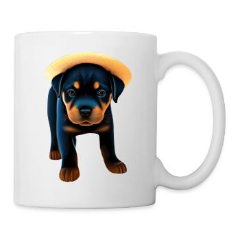 Rottweiler Rottweiler Puppy Dog Puppy Dogs - Mug blanc - blanc - Droite