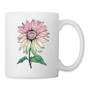 Fleur - Mug blanc - blanc - Droite