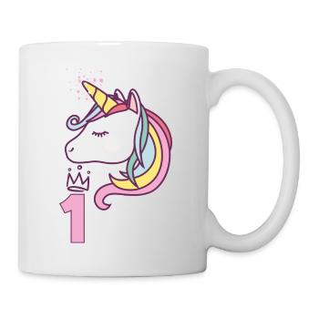 Anniversaire Fille Princesse Licorne 1 an Cadeau - Mug blanc - blanc - Droite