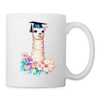Bachelor Alpaca Studies Graduate School Leaving Certificate - Mug - white - Right