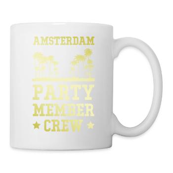 Amsterdam Party Crew - Mug blanc - blanc - Droite