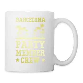 Équipe de fête de Barcelone - Mug blanc - blanc - Droite