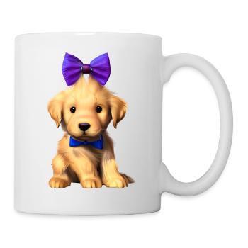 Propriétaires de chiens Golden Retriever chiots chiens - Mug blanc - blanc - Droite