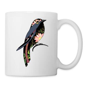 Vogel - Tasse - Weiß - Rechts