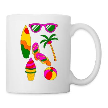 Summer Retro Summer Holiday like ice in the sunshine - Mug - white - Right