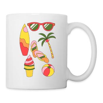 Summer Retro Summer Holiday like ice in the sunshine - Mug - white - Right