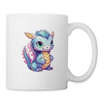 Dragon Kawaii Drawing - Mug - white - Right