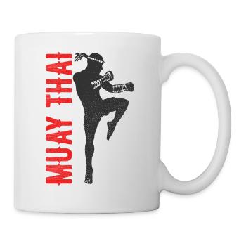 Thaiboxen Muay Thai - Tasse - Weiß - Rechts