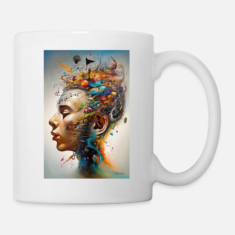 In love with music - Mug - white