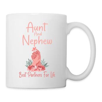 Aunt & Nephew Best Partners For Life - Mug blanc - blanc - Droite