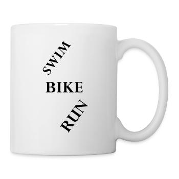 Triathlon Natation Vélo Course Marathon - Mug blanc - blanc - Droite