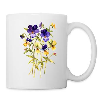 Fleur - Mug blanc - blanc - Droite