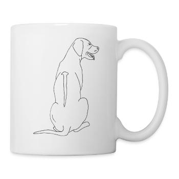 Rhodesian Ridgeback - Tasse - Weiß - Rechts