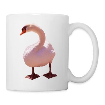 Schwan - Tasse - Weiß - Rechts