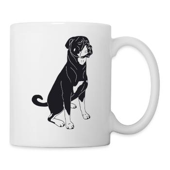 Rottweiler - Tasse - Weiß - Rechts