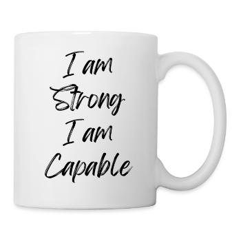 I am Strong I am Capable - Mug - white - Right