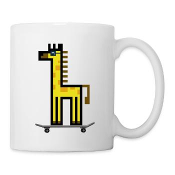 GiraffeSkateboard - Tasse - Weiß - Rechts