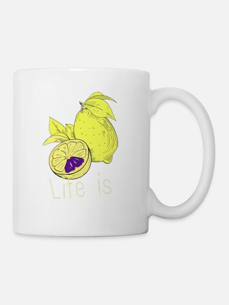 La vie est si belle et colorée! - Mug blanc - blanc