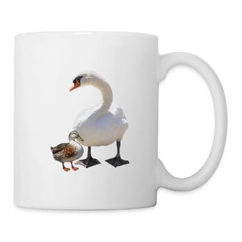 Schwan - Tasse - Weiß - Rechts